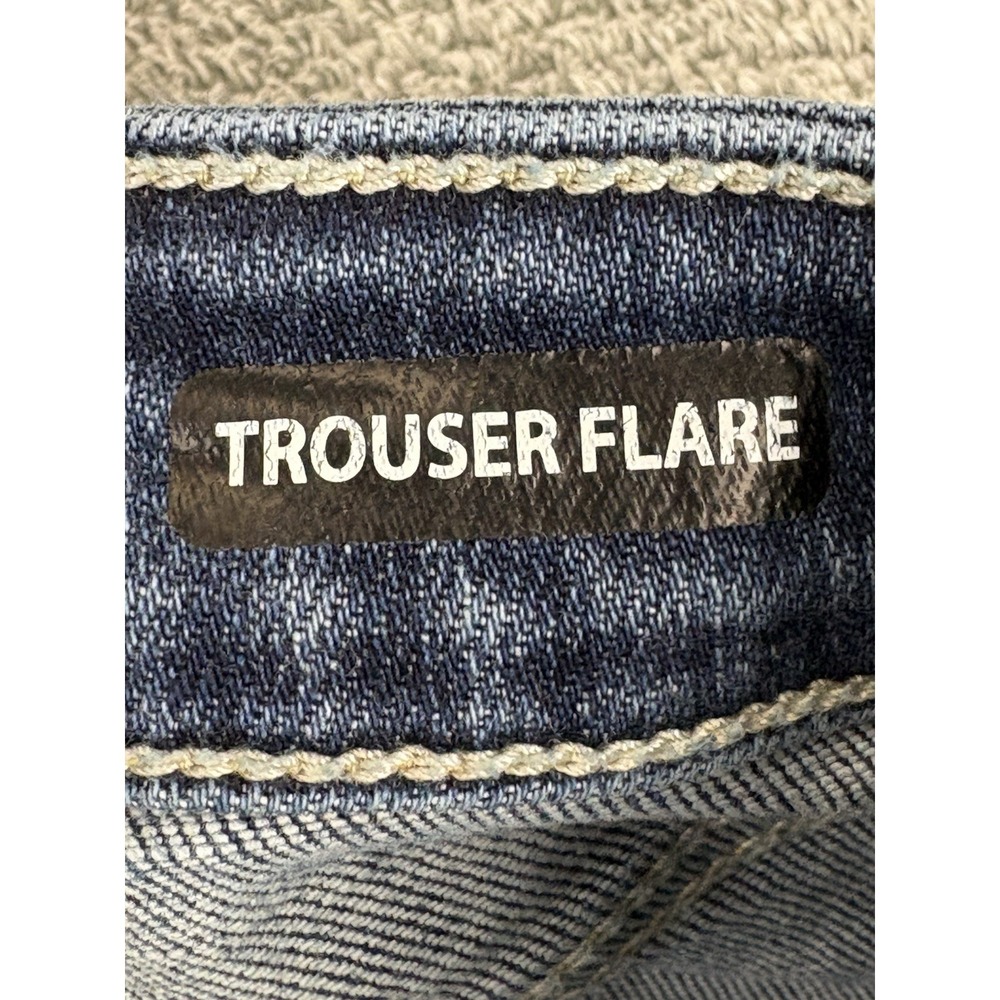 Judy Blue Trouser Flare Jeans Button Fly Dark Wash Women's 9/29 Stretch - Picture 8 of 12